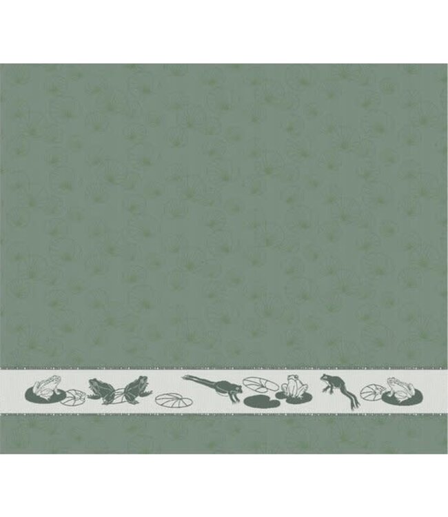 TEA Towel Froggy Green  DDDDD
