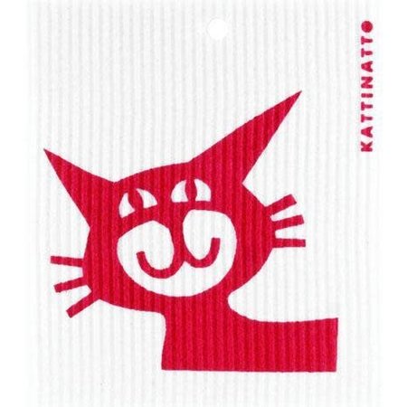 Red Cathead Swedish Dishcloths