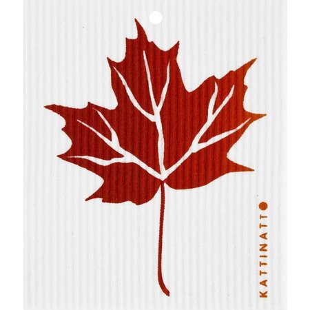 Red Maple Leaf Swedish Dishcloths