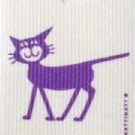 Purple Cat  Swedish Dishcloths