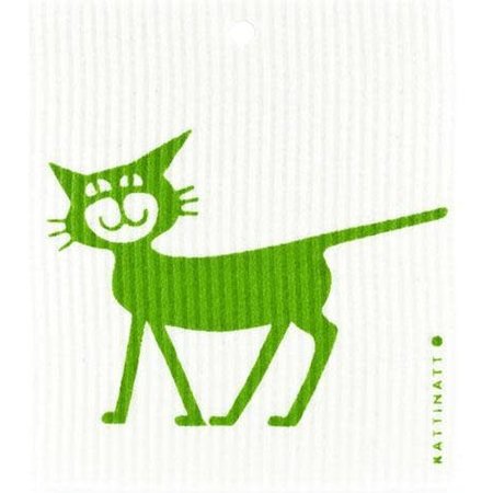 Green Cat Swedish Dishcloths