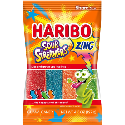 Haribo Sour Streamers Zing