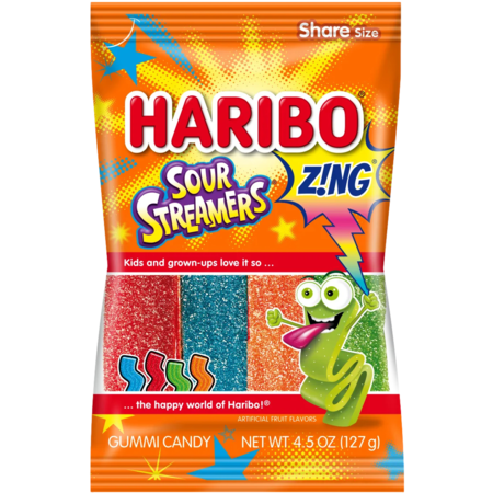 Haribo Sour Streamers Zing