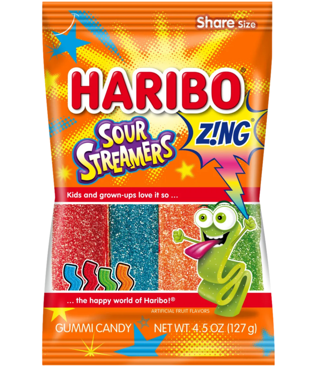Haribo Sour Streamers Zing