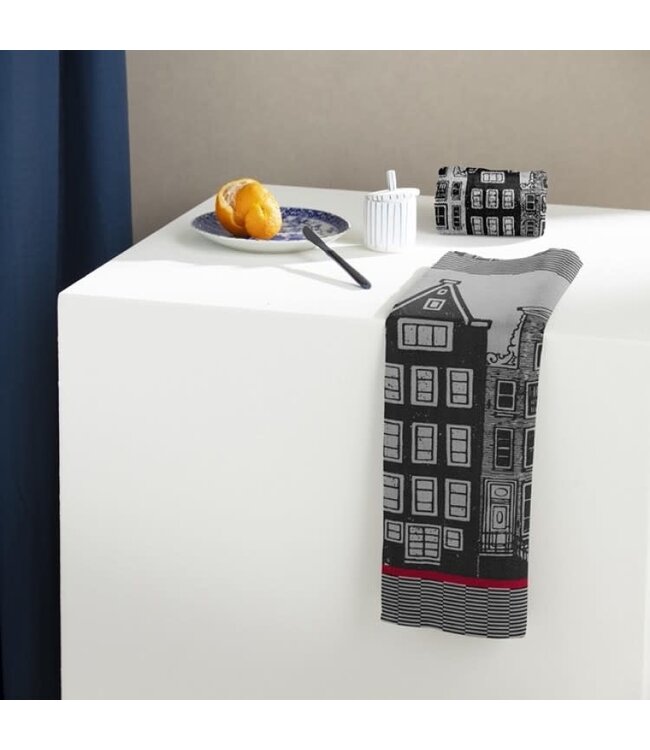 TEA  Towel Canal Black  DDDDD
