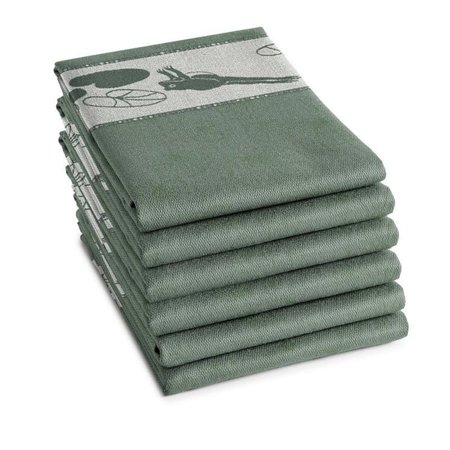 TEA Towel Froggy Green  DDDDD