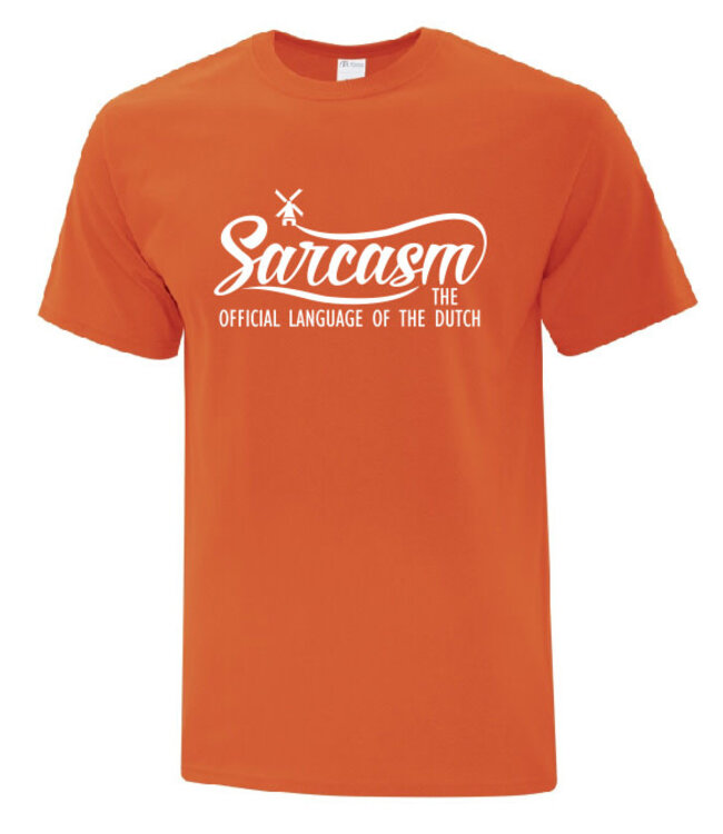 Sarcasm The Official Language Of The Dutch (Orange) Shirt