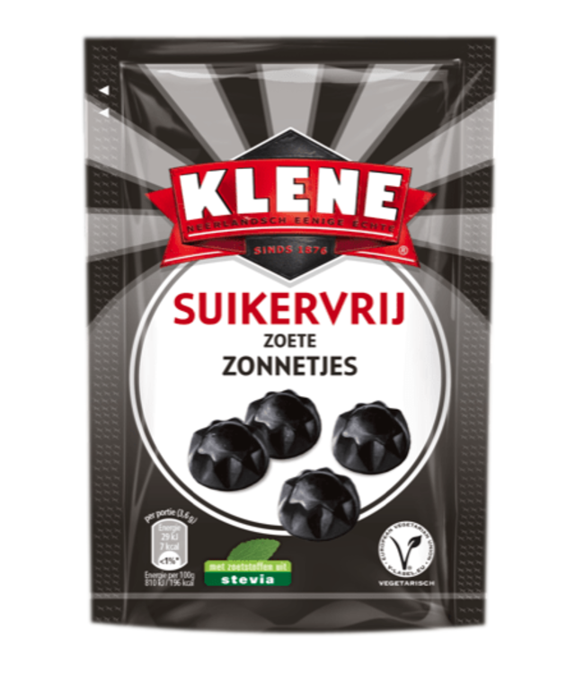 Klene Zonnetjes Sweet Licorice Sugar Free