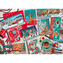 Mid Mod Season's Greetings Puzzle 1000pc