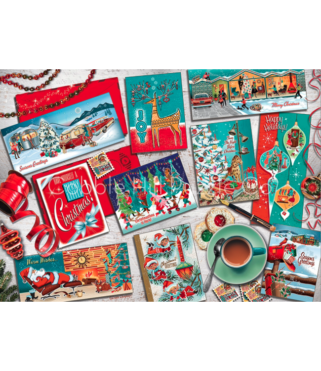 Mid Mod Season's Greetings Puzzle 1000pc