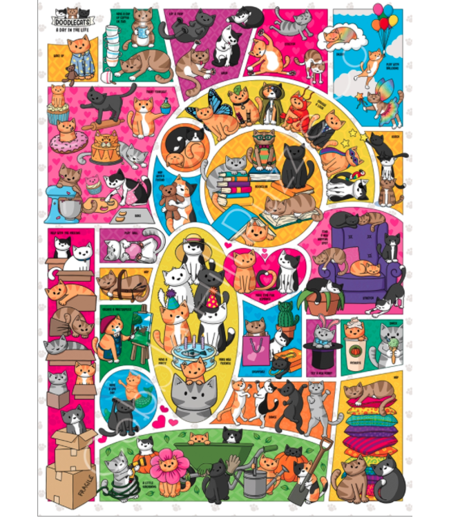 Doodlecats Puzzle 1000pc