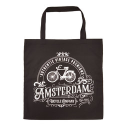 Amsterdam Bike Shopping Bag (Black)