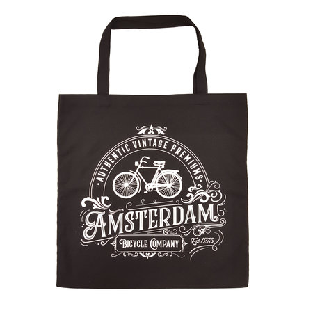 Amsterdam Bike Shopping Bag (Black)