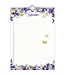 Purple Flowers Perpetual Birthday Calendar