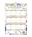Purple Flowers Perpetual Birthday Calendar