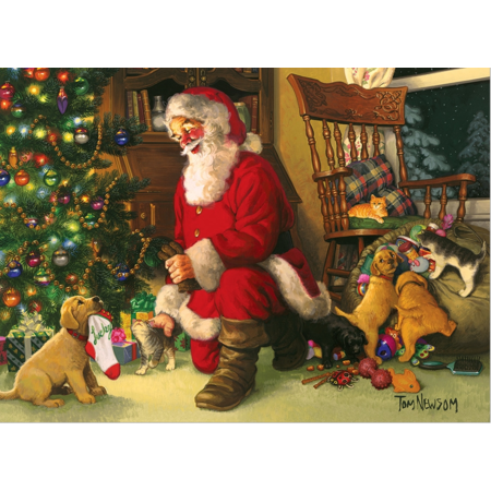 Santa's Lucky Stocking Family Puzzle 350pc
