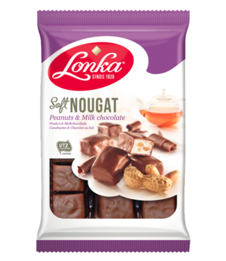 Lonka Soft Nougat Peanut & Milk Chocolate 220g