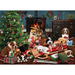 Christmas Puppies Puzzle 500pc
