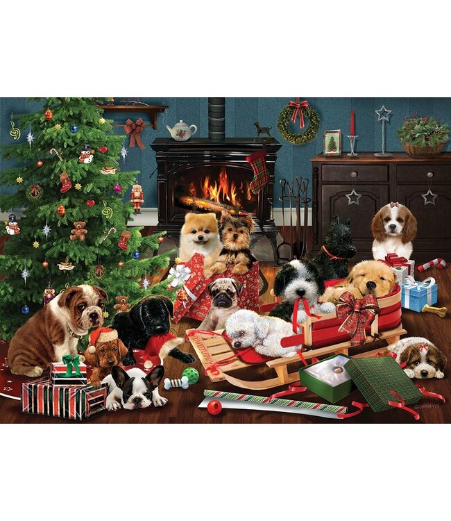 Christmas Puppies Puzzle 500pc