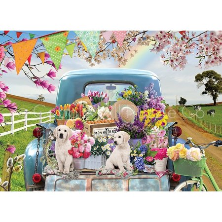 Country Truck in Spring Puzzle 500pc