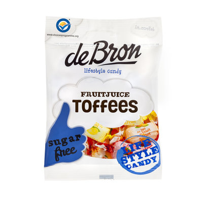 deBron Fruit Toffee Sugar Free 90g