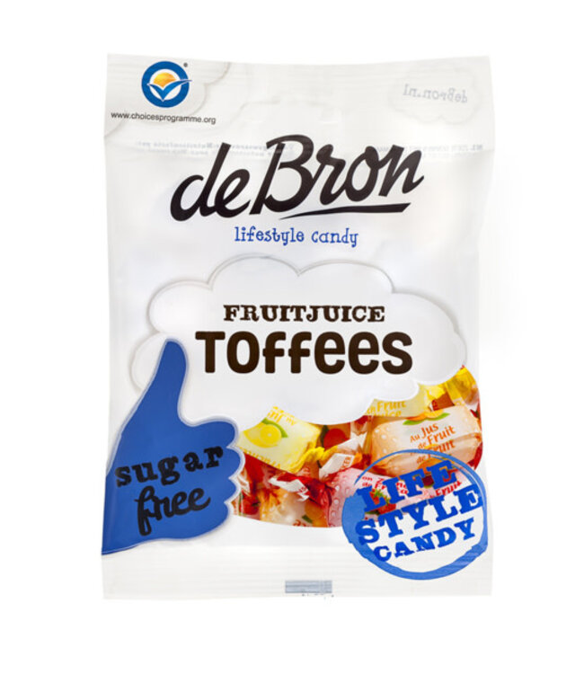 deBron Fruit Toffee Sugar Free 90g
