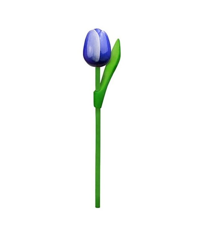 Large Wooden Dutch Tulip Blue & White