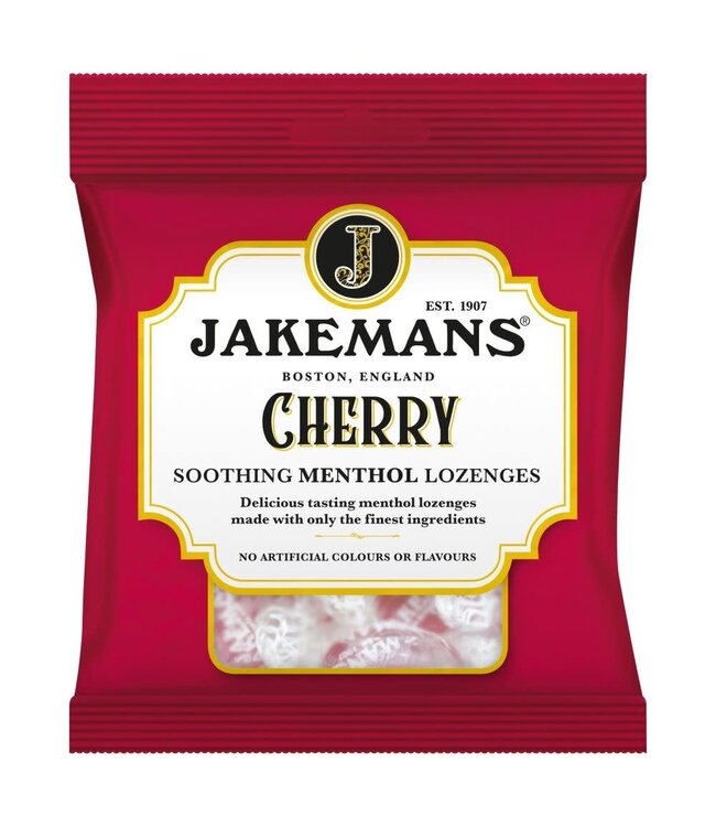 Jakemans Cherry Menthol Throat & Chest Lonzenges 73g