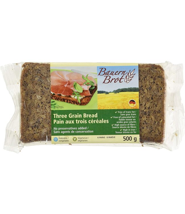 Bauern Brot Three Grain Bread 500g