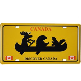 Discover Canada Aluminum License Plate 8"x4"