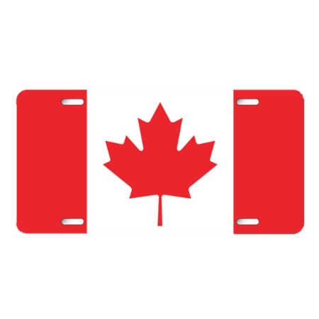 Canada Aluminum License Plate Magnet  3.5"x2.5"