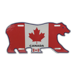 Canadian Bear Aluminum Magnet