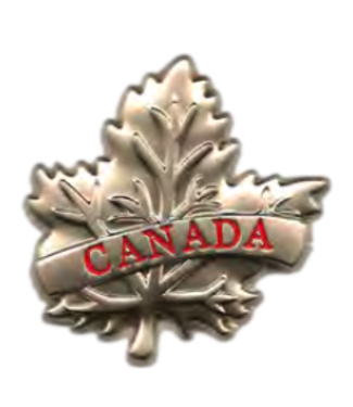 Canada Flag Magnet - Silver