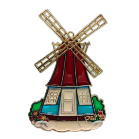 Brown Windmill Suncatcher - Plastic