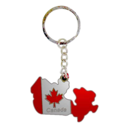 Map of Canada Keychain