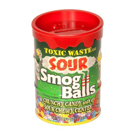 Toxic Waste Sour Smog Balls Bank