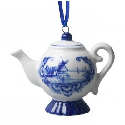 Teapot - Delft Blue Christmas Ornament