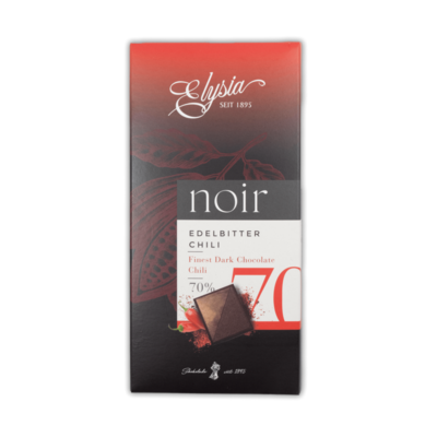 Elysia Noir 70% Dark Chocolate with Chili 100g