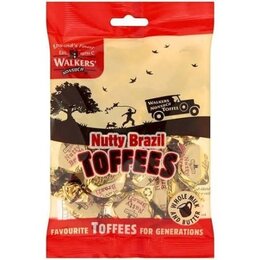 Walkers Nutty Brazil Toffees Bag 150g