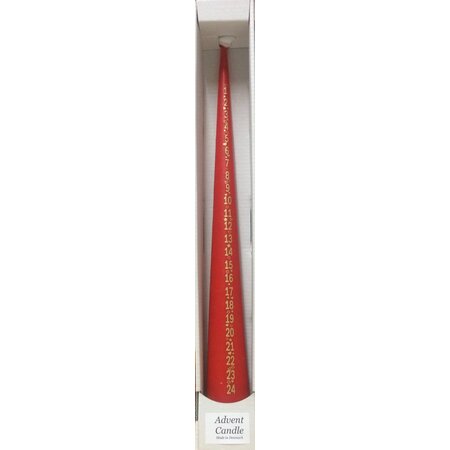 Red Advent Candle from Denmark