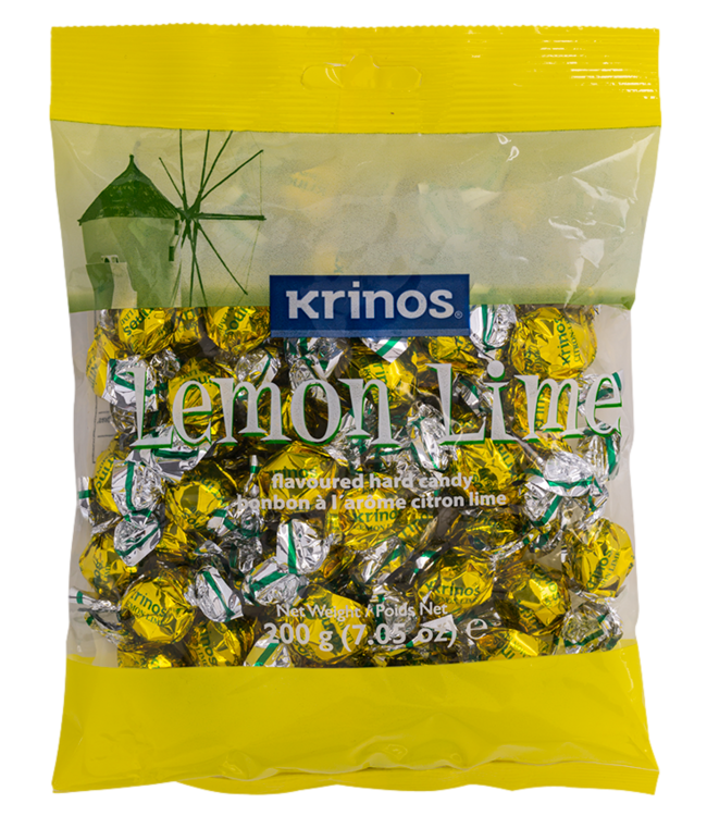 Krinos Lemon Lime Candy 200g