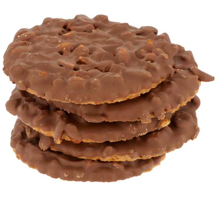 Jumbo Chocolate Covered Peanut Cookies 200g Coombs Wooden Shoe Dutch