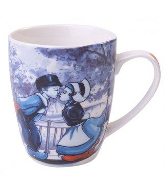 Heinen Delft Blue Kissing Couple  Mug 300ml