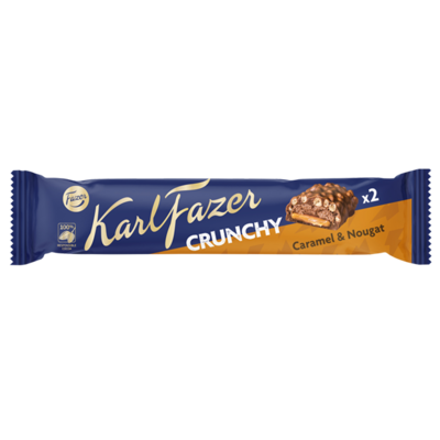 Fazer Crunchy Caramel & Nougat Chocolate Bar 55g