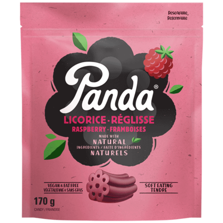 Panda Raspberry Licorice 170g