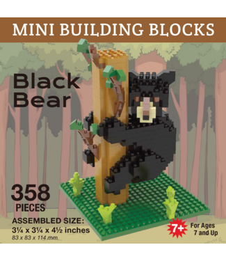 Black Bear / Tree - Mini Building Blocks