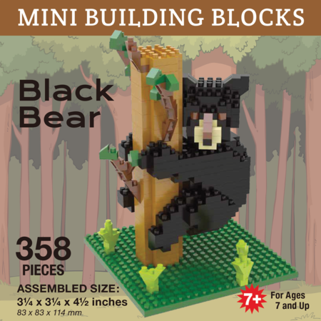 Black Bear Cub - Mini Building Blocks