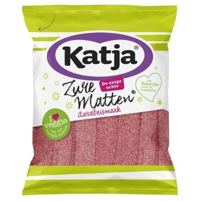 Katja Sour Strawberry Mats 125g