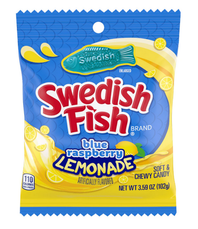Swedish Fish Blue Raspberry Lemonade 102g