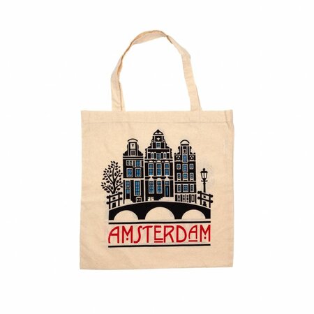 Amsterdam Canal Houses Shopping Bag (Cotton)